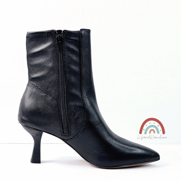 New! Madewell The Justine Ankle Boot in Black Leather - Picture 6 of 16